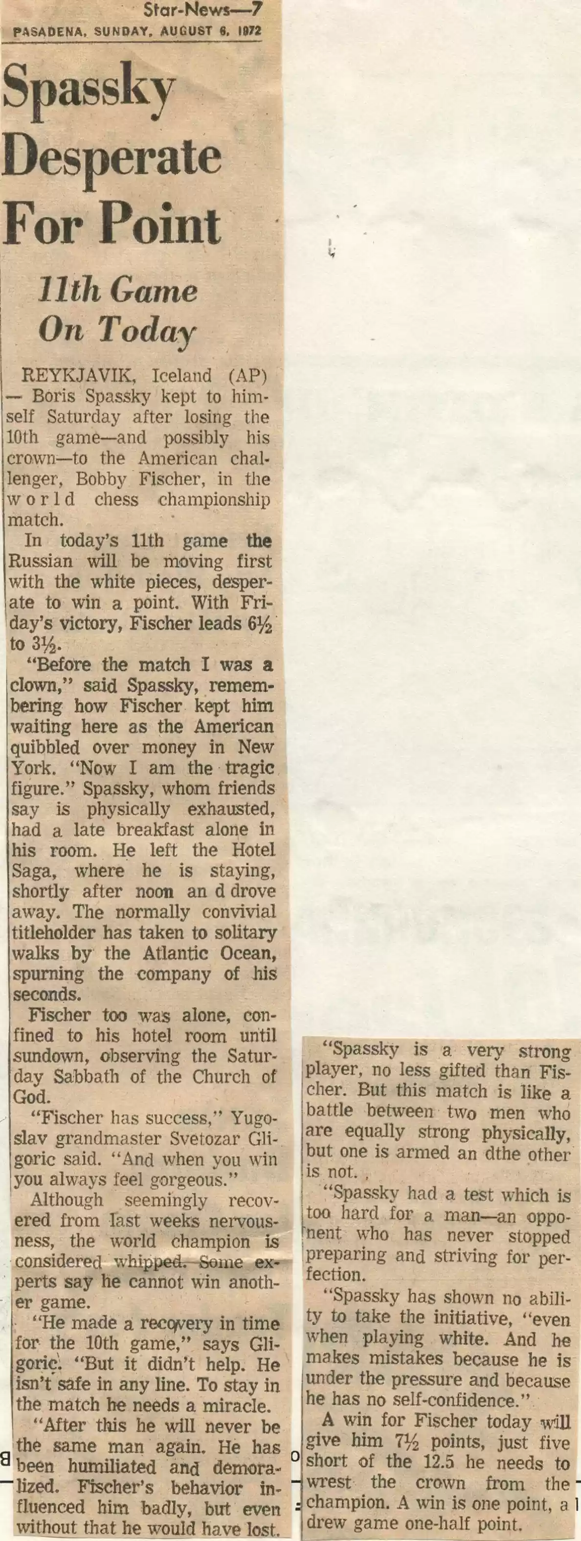 Pasadena Star News, 8-6-72